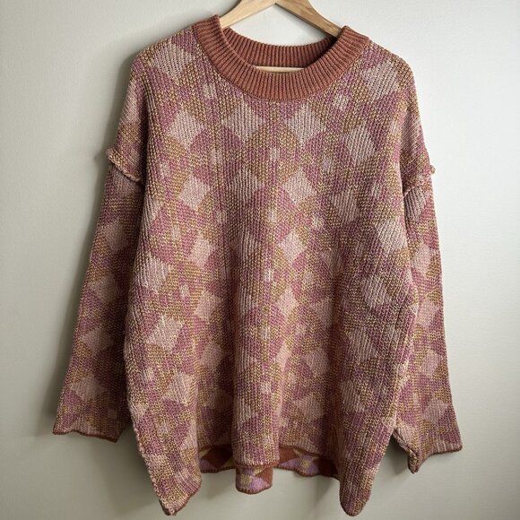 Free People Pink and Orange Sweater Set - Picture 5 of 12